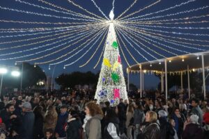 Inauguración del alumbrado de Navidad del Puerto de Huelva